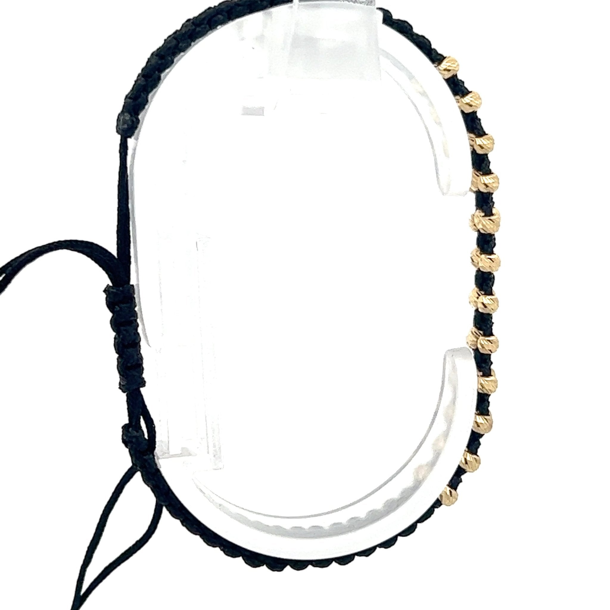 Stoffarmband mit Goldelemente - Juwelier BenjaminStoffarmband mit Goldelemente