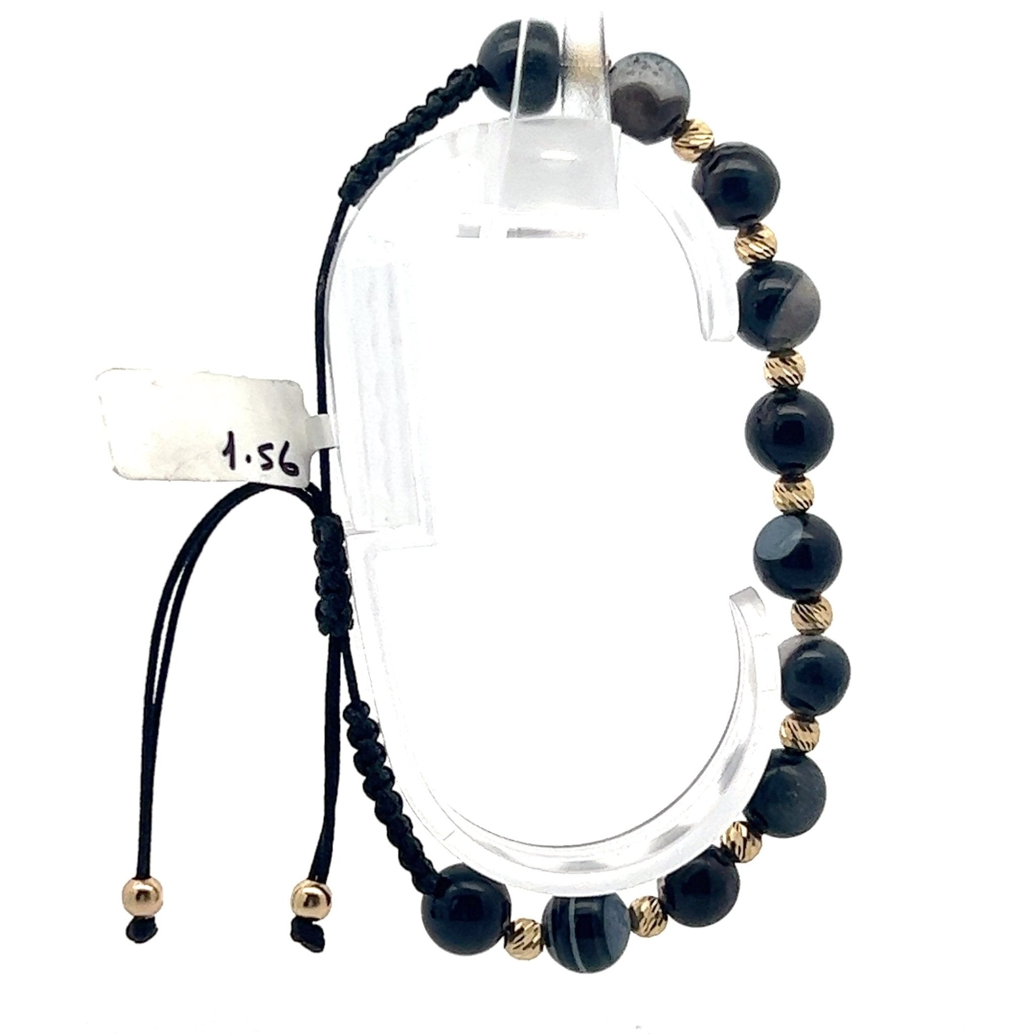 Stoffarmband mit Goldelemente - Juwelier BenjaminStoffarmband mit Goldelemente