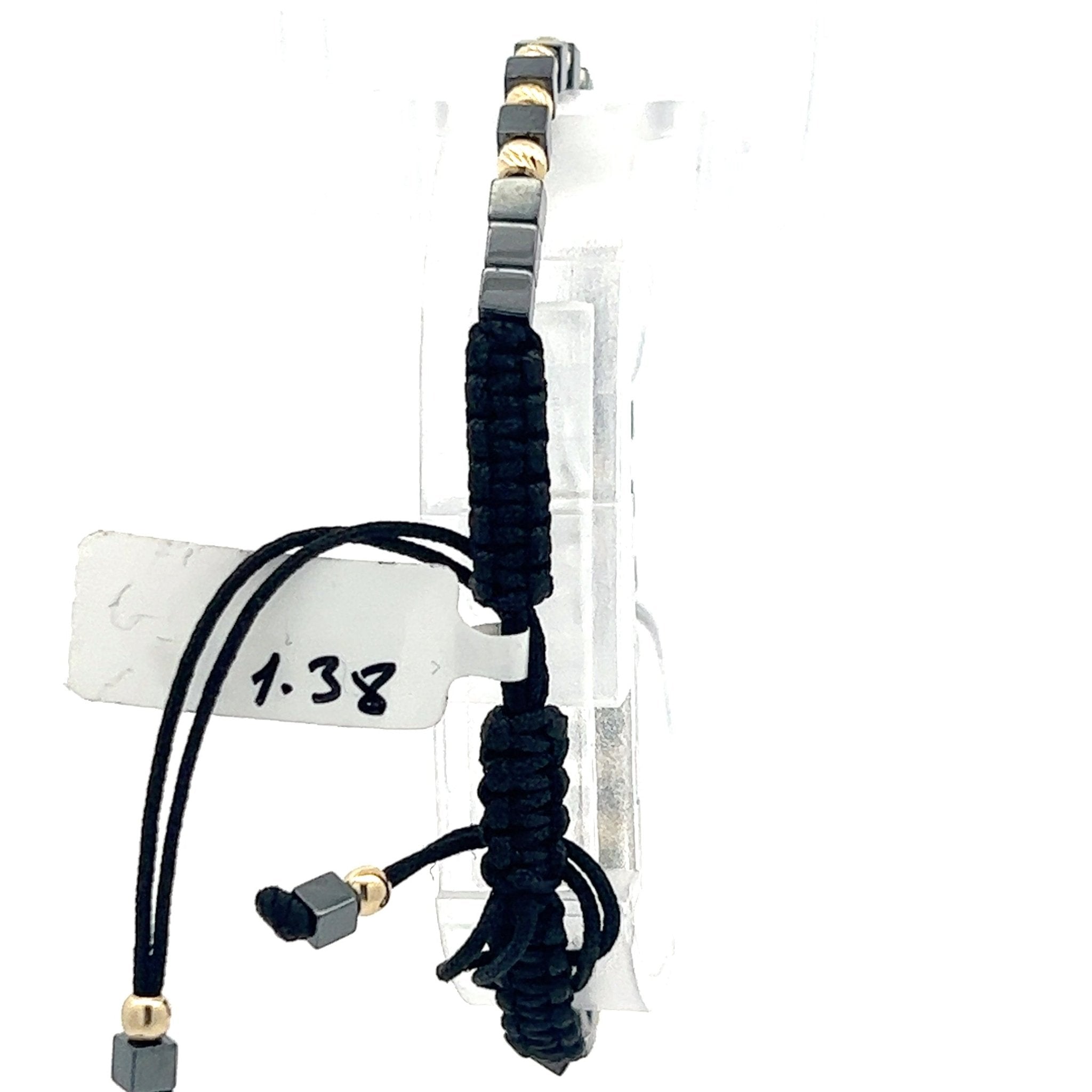 Stoffarmband mit Goldelemente - Juwelier BenjaminStoffarmband mit Goldelemente