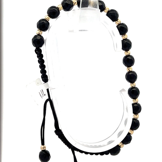 Stoffarmband mit Goldelemente - Juwelier BenjaminStoffarmband mit Goldelemente