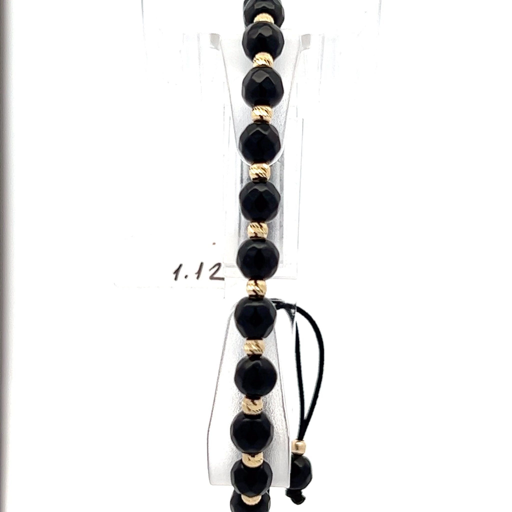 Stoffarmband mit Goldelemente - Juwelier BenjaminStoffarmband mit Goldelemente