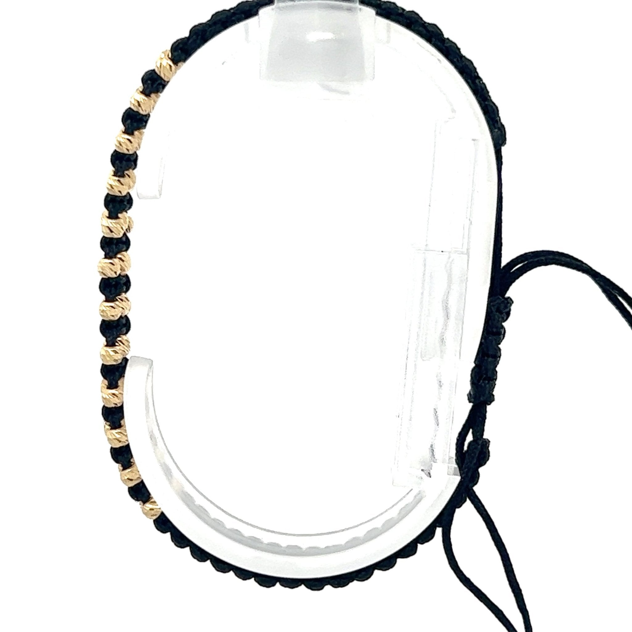 Stoffarmband mit Goldelemente - Juwelier BenjaminStoffarmband mit Goldelemente