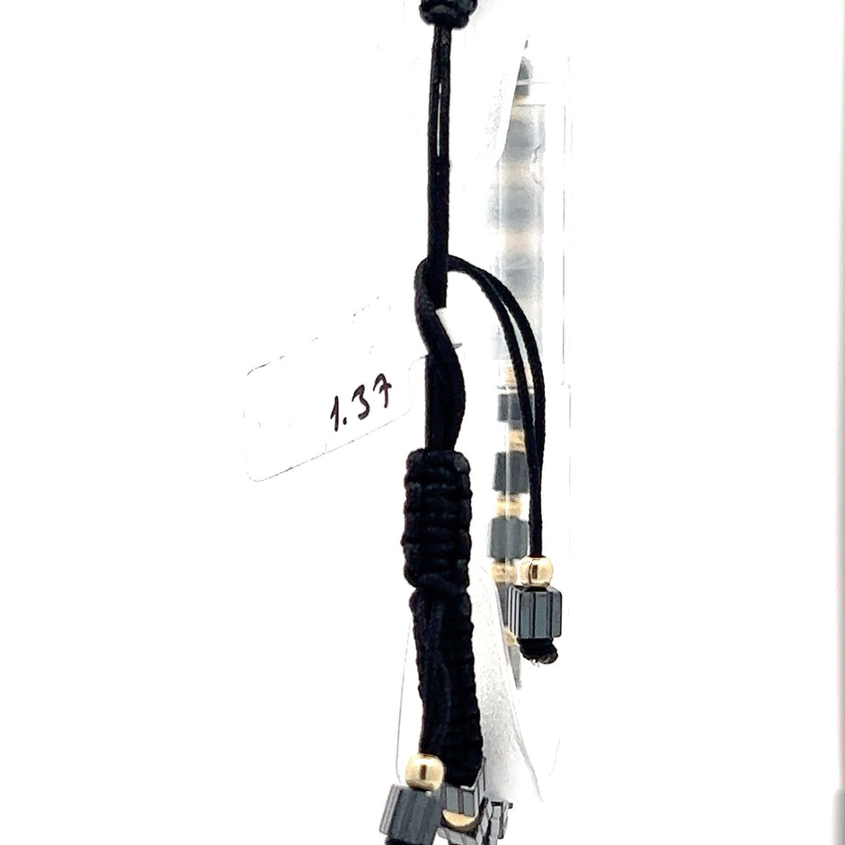 Stoffarmband mit Goldelementen 14 kt - Juwelier BenjaminStoffarmband mit Goldelementen 14 kt