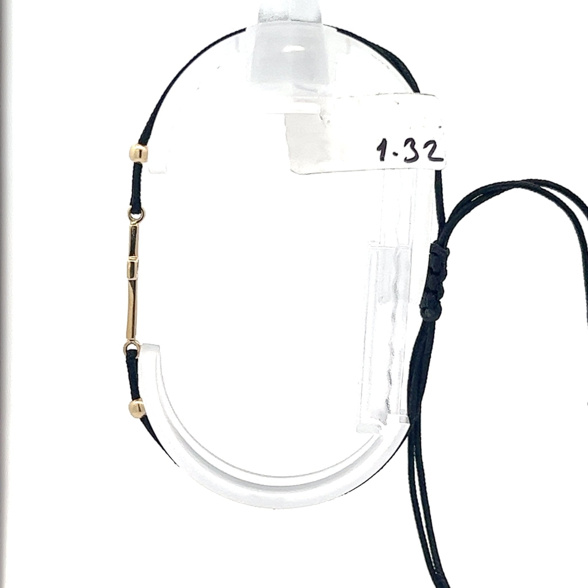 Stoffarmband mit Goldkreuz - Juwelier BenjaminStoffarmband mit Goldkreuz