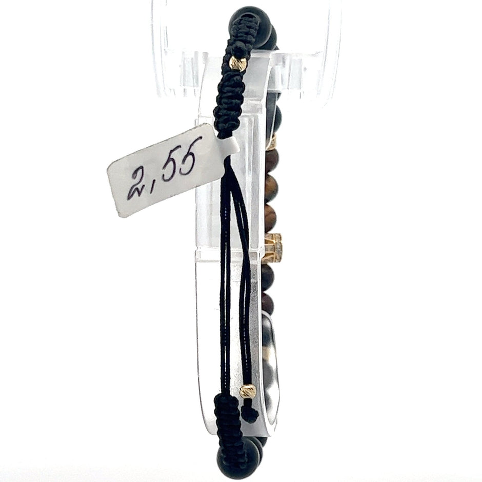 Stoffarmband mit Kronen-Element - Juwelier BenjaminStoffarmband mit Kronen-Element