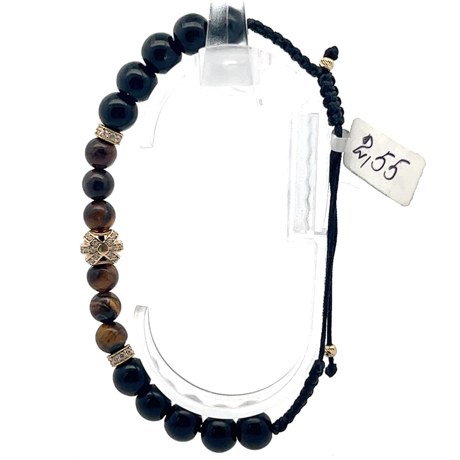 Stoffarmband mit Kronen-Element - Juwelier BenjaminStoffarmband mit Kronen-Element