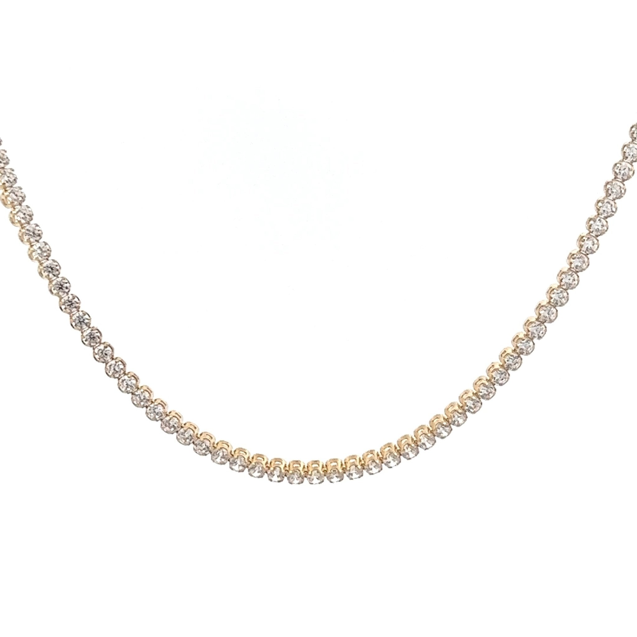 Tennis Kette 14 kt (585 Gold) - Juwelier BenjaminTennis Kette 14 kt (585 Gold)