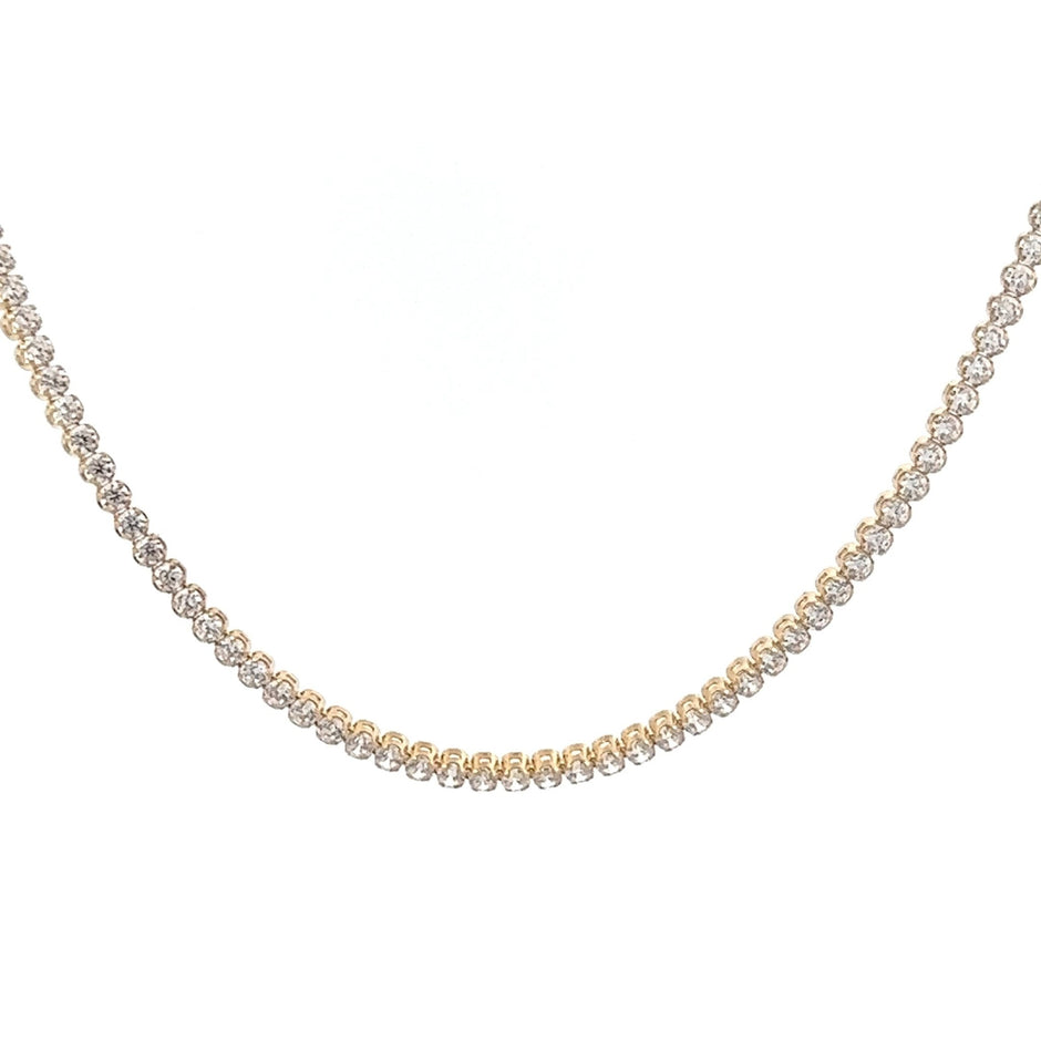 Tennis Kette 14 kt (585 Gold) - Juwelier BenjaminTennis Kette 14 kt (585 Gold)